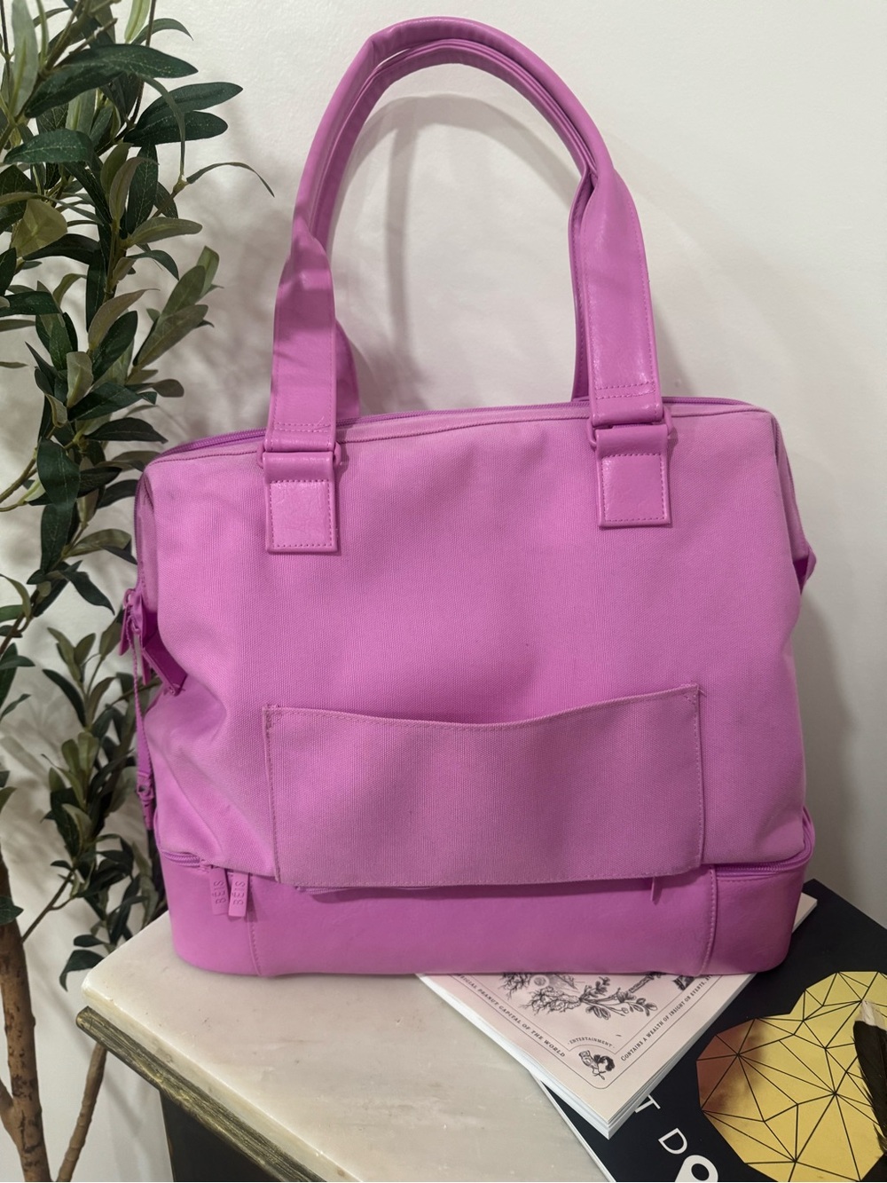 BEIS Pink Limited Edition Berry Tote Bag